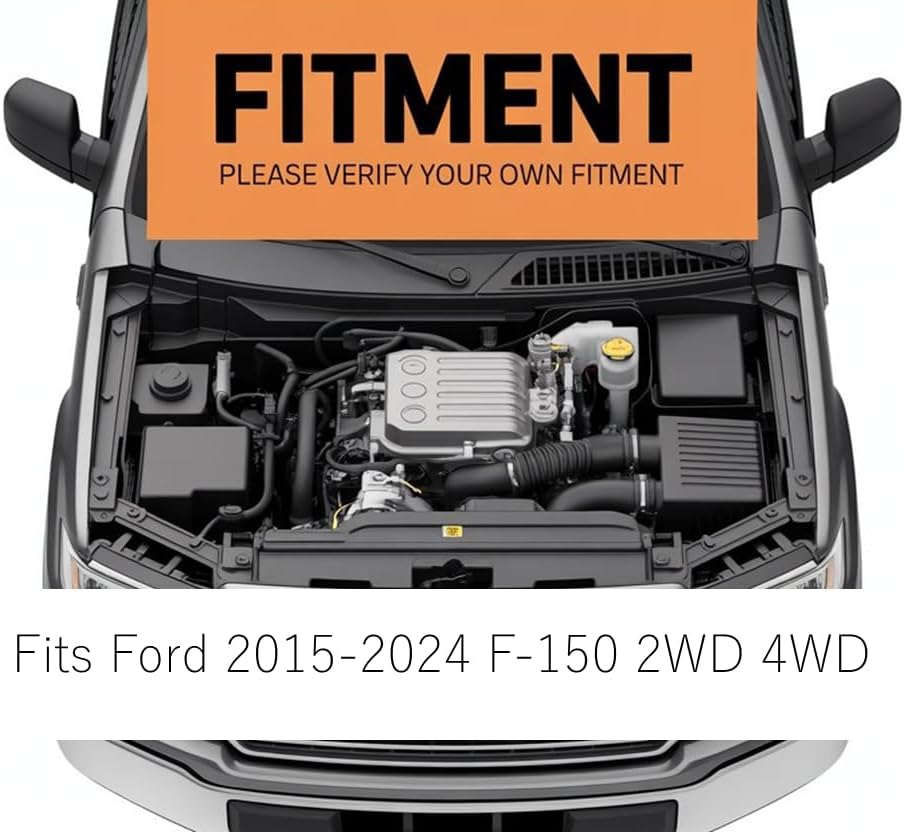 Upgrade Rear SES Kit Rubber Helper Springs Compatible with Ford 2015-2024 F-150 F150 2WD 4WD Truck, Axle Bumper Stop Cushions Replaces FR1504E