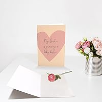 Vista 3 de Chenive Tarjeta de Mejor Amiga Embarazada, Tarjeta de Felicitaciones de Embarazo, Regalo de Mejor Amiga Embarazada, Tarjeta de Baby Shower