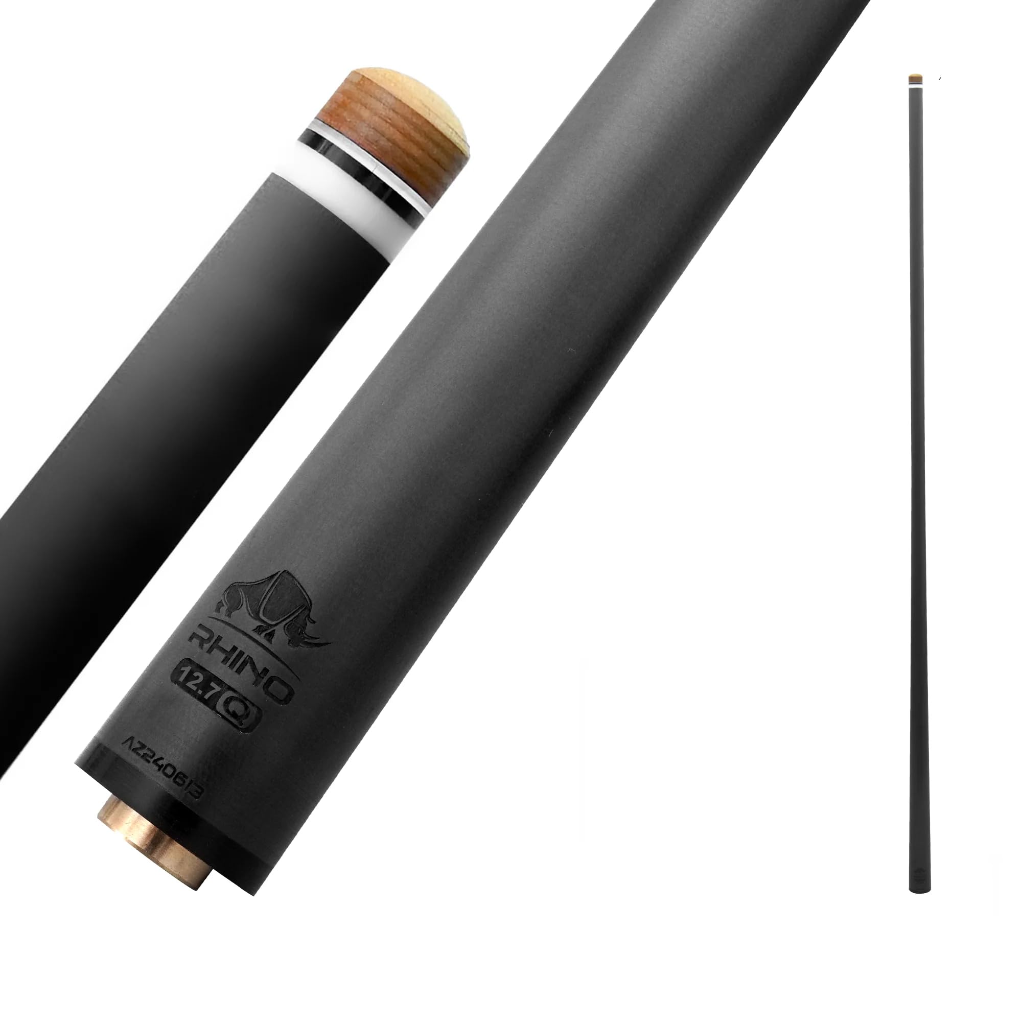 30" / Q-loc Joint Carbon Pool Cue Single Shaft, Tip 11.8mm,12.2mm,12.4mm,12.5mm,12.6mm,12.7mm,12.8mm,12.9mm,10.5mm Low Deflection Technology, Ultra-Smooth, Easy to Control, pro Taper