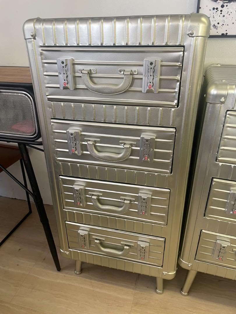 男前インテリア　4段チェスト　棚　インダストリアル　収納　引出し　スチール　鉄 男前インテリア 4段チェスト 棚 インダストリアル 収納 引出し