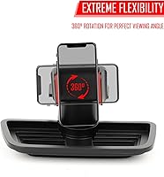 Vista 3 de JeCar Soporte de teléfono JK para salpicadero, accesorios interiores para Jeep Wrangler JK JKU 2011-2018, negro