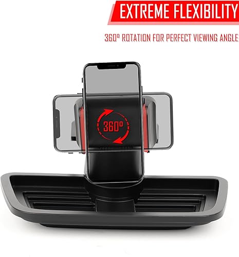 Miniatura 3 de JeCar Soporte de teléfono JK para salpicadero, accesorios interiores para Jeep Wrangler JK JKU 2011-2018, negro