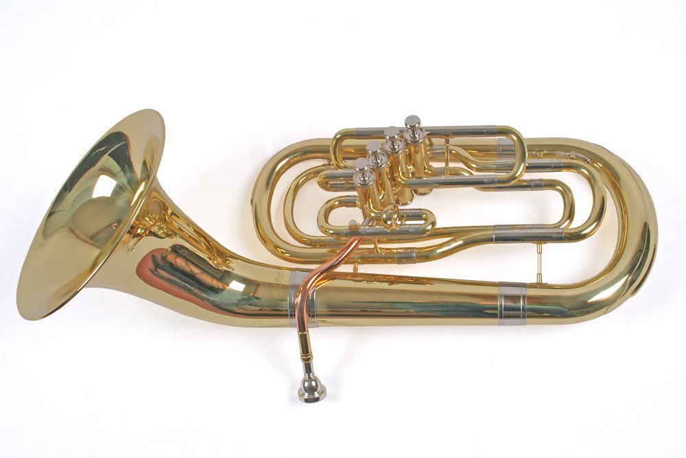 Bellfront Bariton, 4 Monel Ventile Frontaktion, Goldmessing Mundrohr
