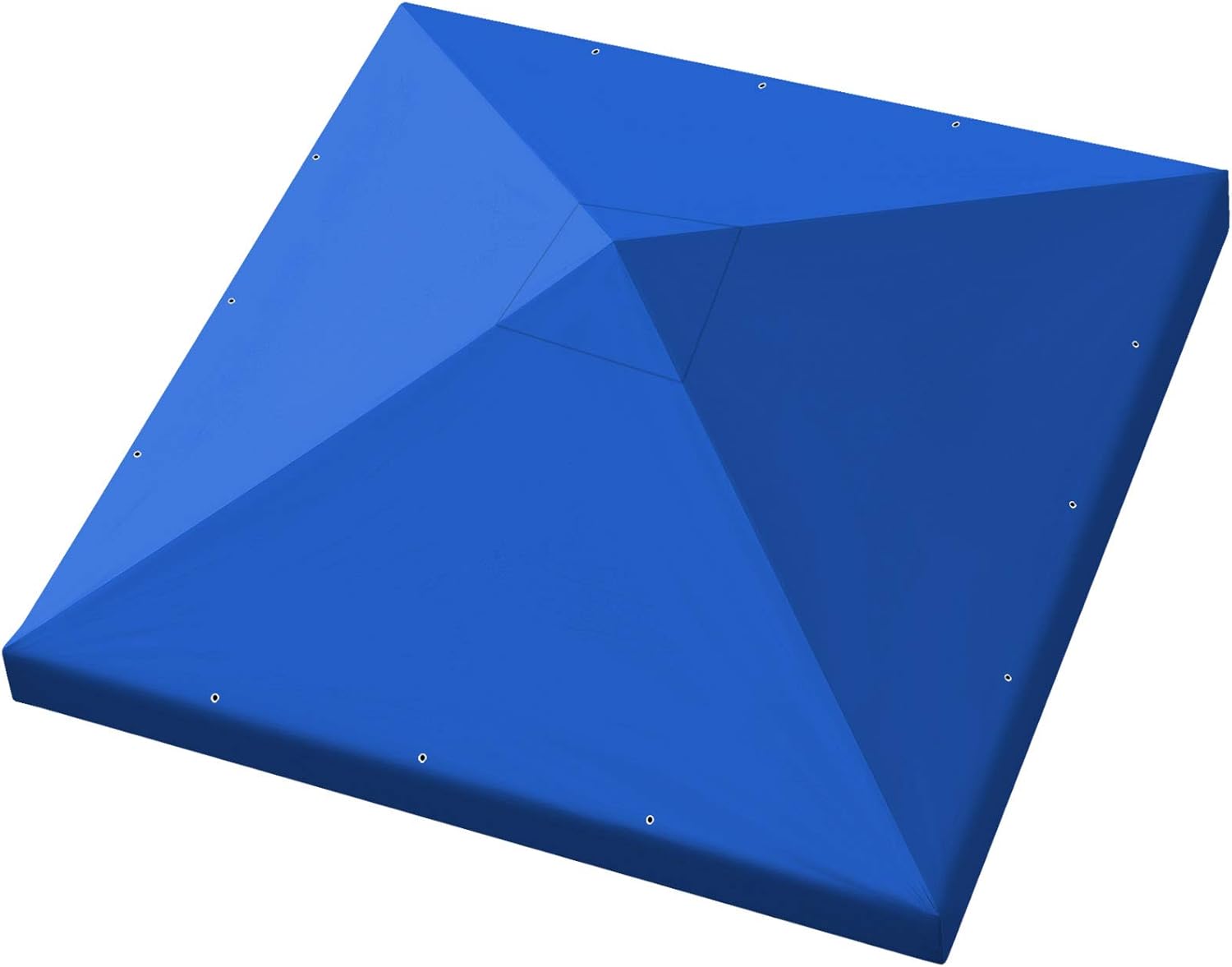 BenefitUSA 10x10 FT Gazebo Replacement Canopy Top Single Tier Canopy Top Cover (Blue)