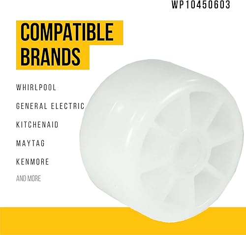 Miniatura 2 de Durable WP10450603 Reemplazo de rodillo para refrigerador  Compatible con Whirlpool Amana Kenmore Maytag  Sustituye a AP6005220 M0520001 PS11738235