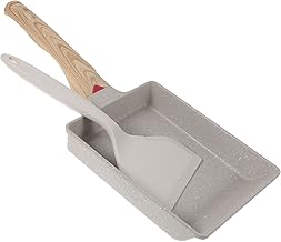 COLLBATH 1 Conjunto De Frigideira De Pedra Para Café Da Manhã Panela Japonesa Frigideira Quadrada Frigideira Quadrada Para Café Da Manhã Frigideira Quadrada Panela De Frito Panela De