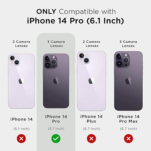 Miniatura 7 de Case-Mate Tough Plus Funda para iPhone 14 Pro - La La Lavender protección contra caídas de 15 pies compatible con MagSafe Funda magnética para Apple