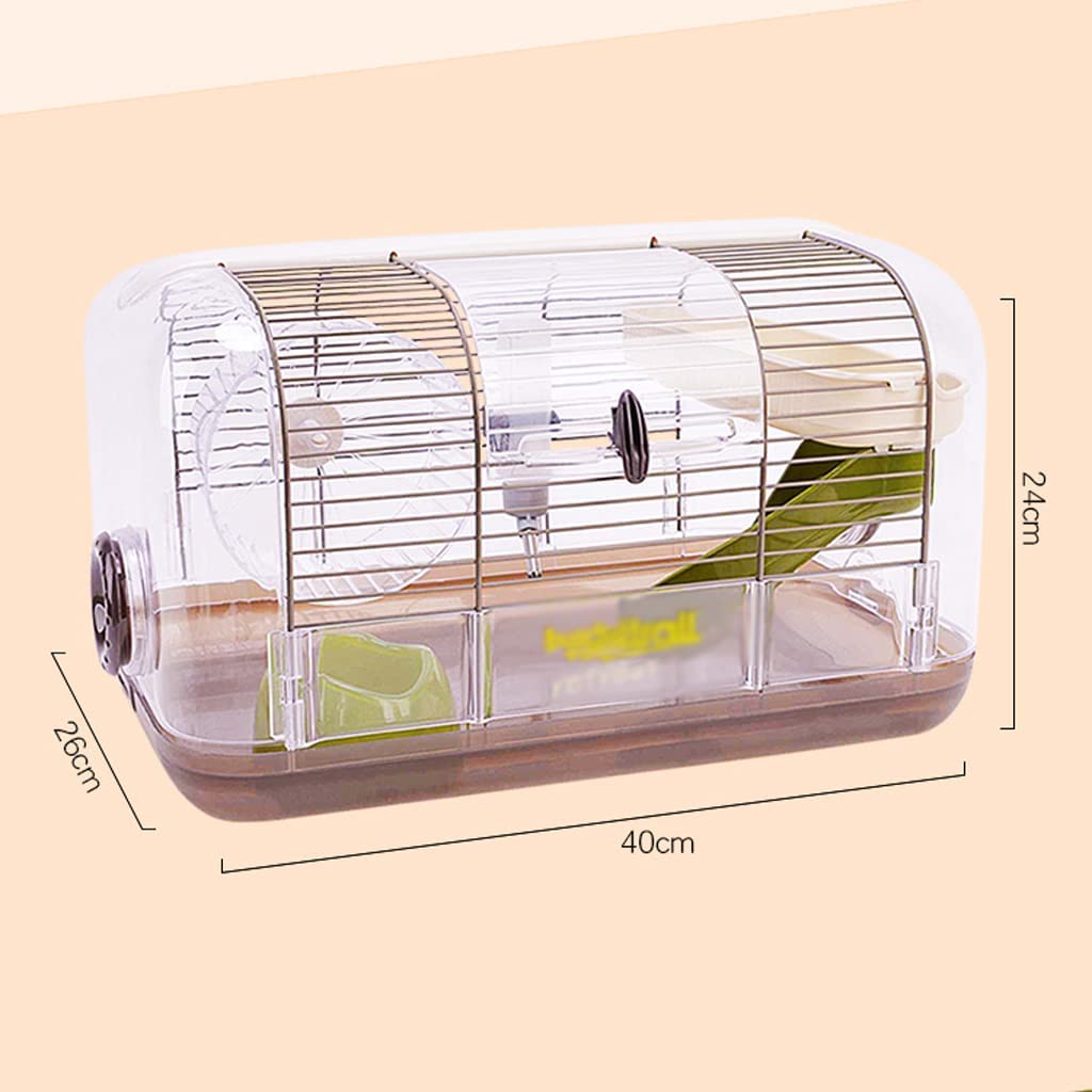 PAASHE Jaula de hámster, Jaula de Transporte de hámster portátil Transparente, jaulas de hámster, Jaula de hámster, casa, Jaula de Animales, Nido de hámster, hábitat de Lujo