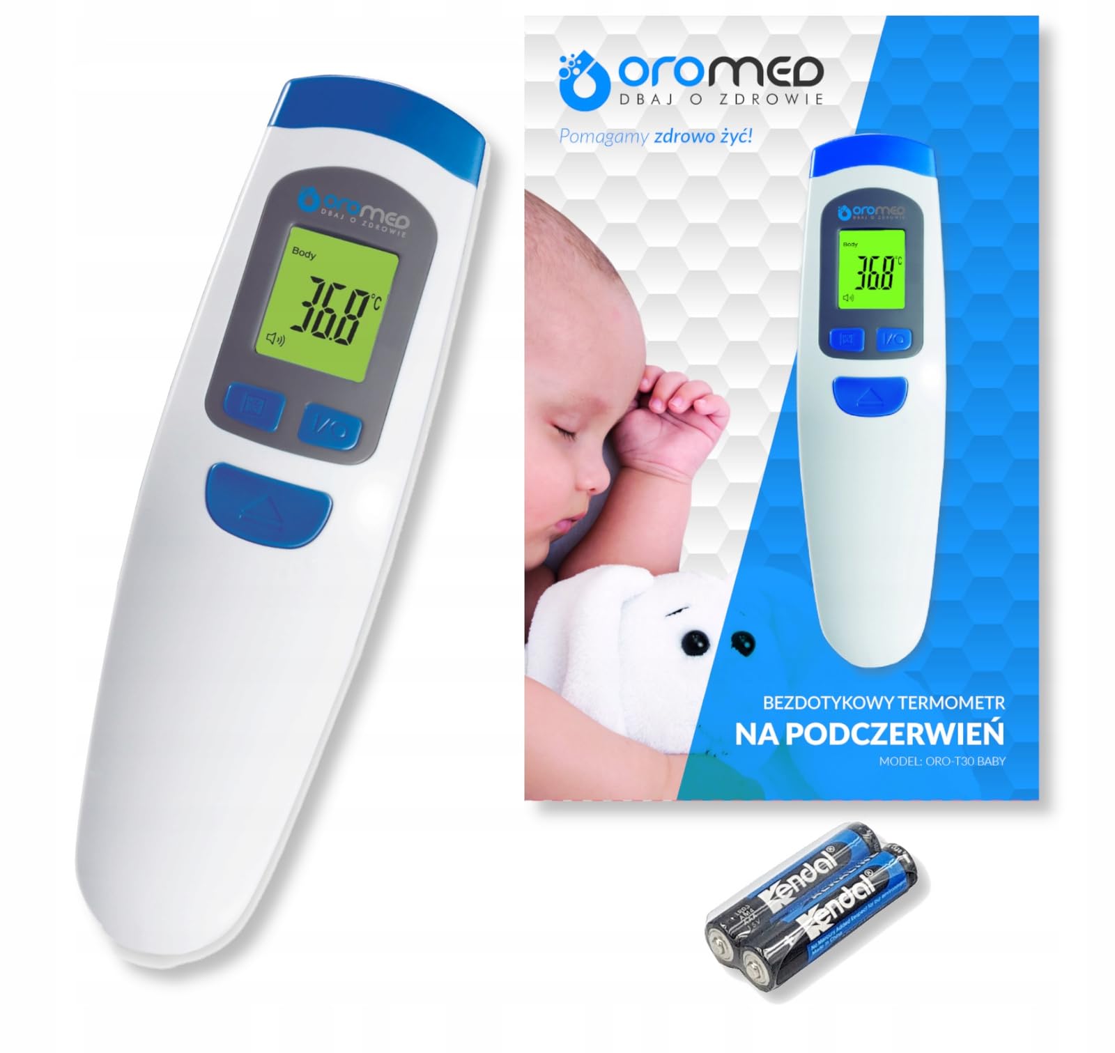 Termometr elektroniczny bezdotykowy na podczerwień Oromed ORO-T30 Baby