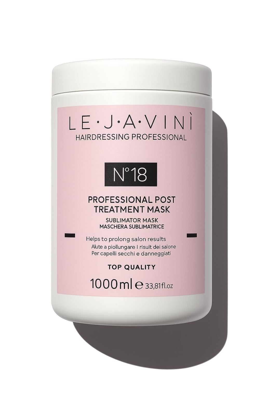 Nº18 profesjonalna maska lecznicza, 1 l, 1000 ml, bez siarczanów, wyjątkowo wrażliwa, specjalna obróbka uzupełniająca