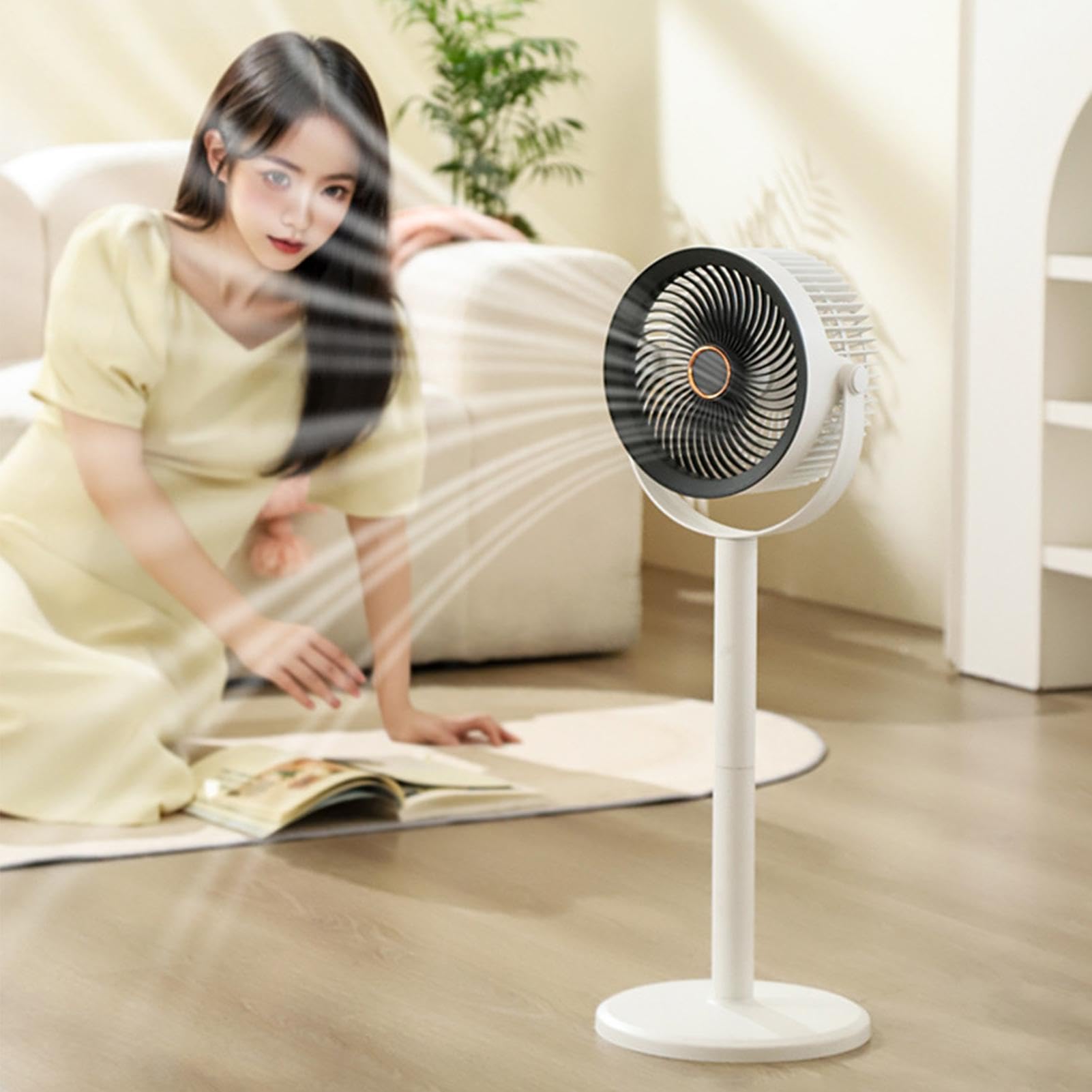 Ventilador de escritorio plegable, recargable, batería de 3600 mAh
