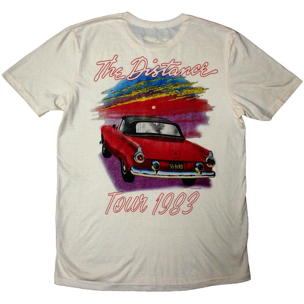 Rock Off Officially Licensed Products Men's Neutral Bob Seger & The Silver Bullet Band Distance Tour T Shirt M