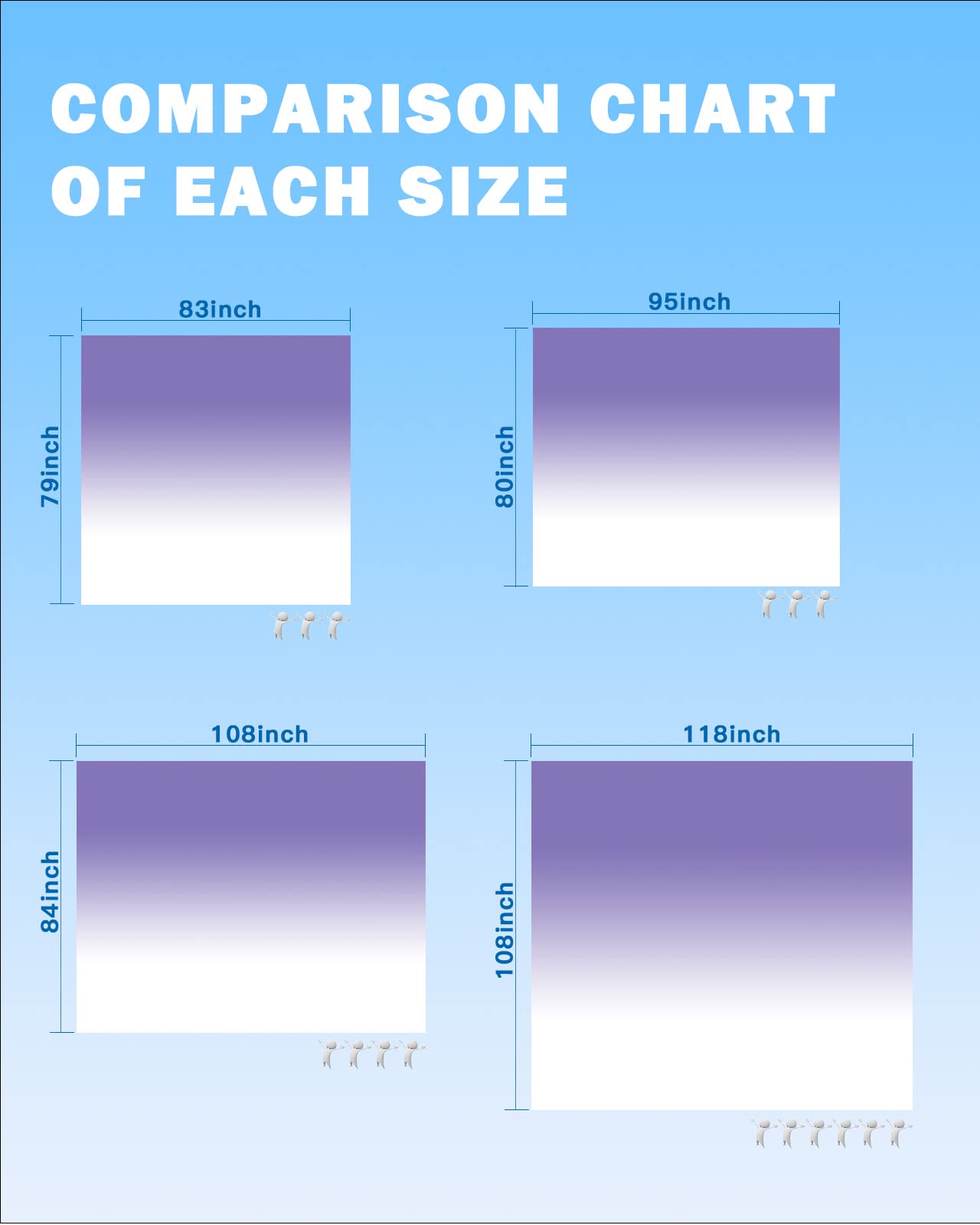 Beach Blanket Sandproof Waterproof Picnic Blankets Purple to White Gradient Ombre Extra Large Lightweight Outdoor Beach Mat with Corner Pockets for Travel/Camping/Hiking Modern Minimalist Art