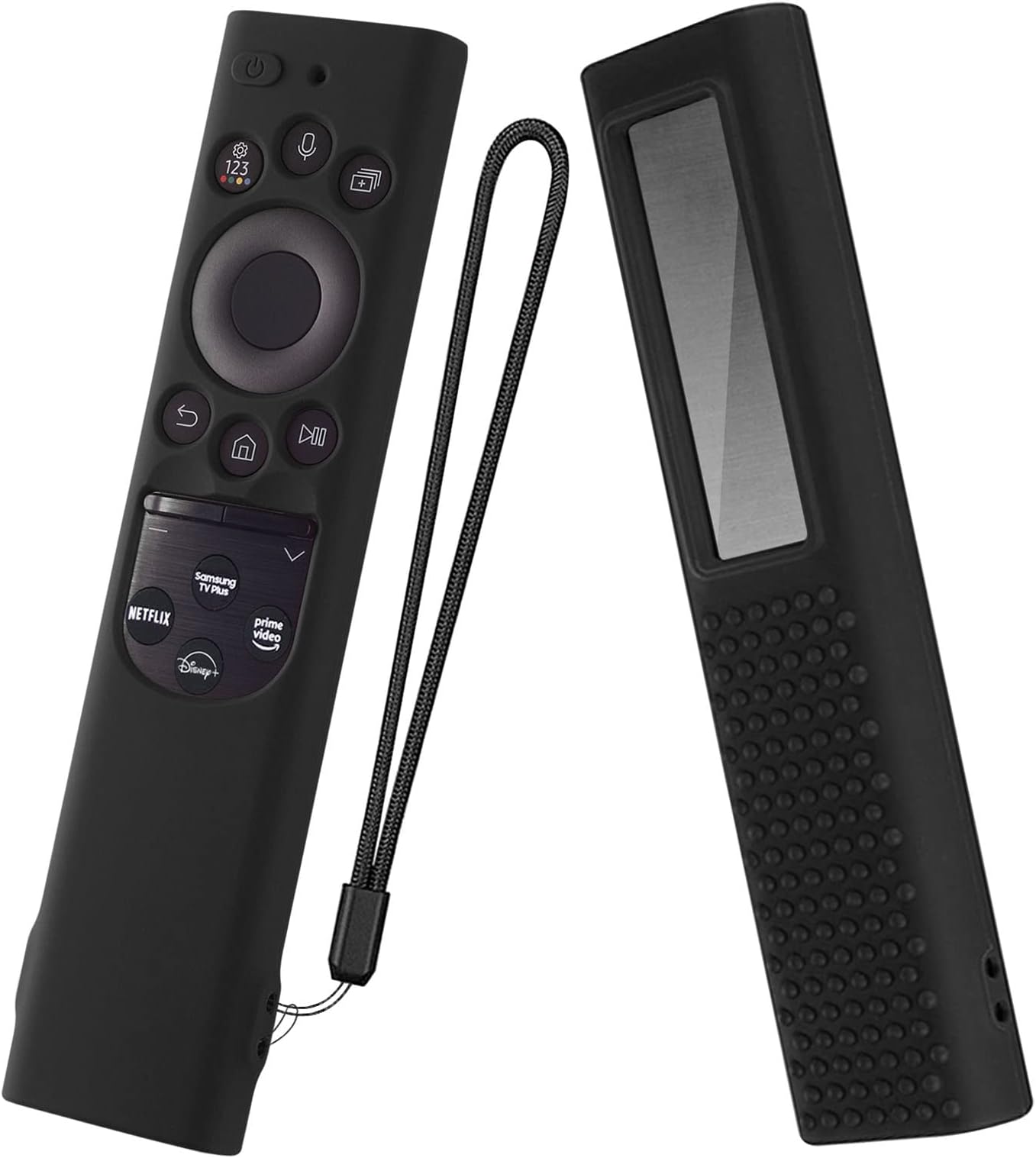 Silicone Case for Samsung Smart TV Solar Cell Remote Control (Black)