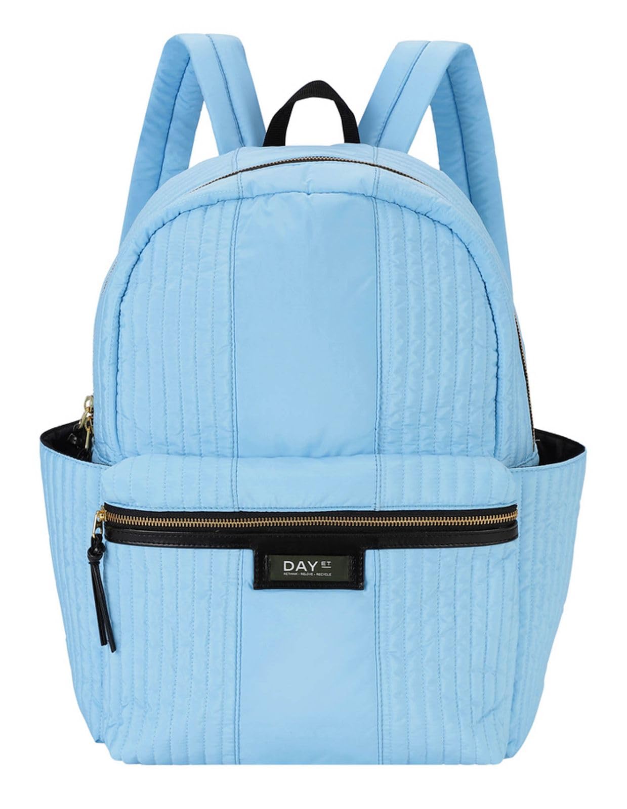 Sac à dos portable Gweneth Quilt bleu avec tissu matelassé léger - 2