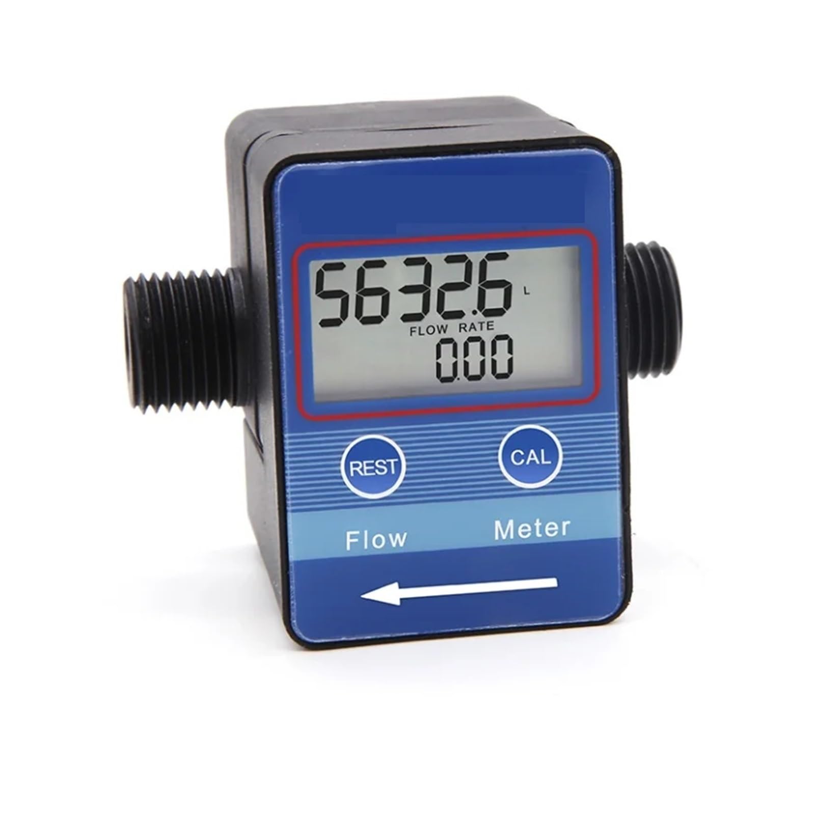 Medidor De Flujo De Agua, Leche Y Aceite Con Pantalla LCD Digital G1/2 G3/4 Pulgadas, Medidor De Flujo, Totámetro, Instrumentos De Medición De Flujo(G3 4)
