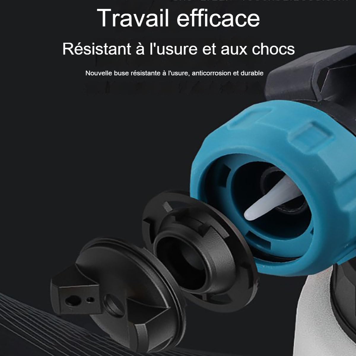 P70 Pro | Pistolet De Peinture Professionnel À Batterie, 800ml DIY Pistolet A Peinture sans Fil, Pulvérisateurs De Peinture Portable avec Débit Réglable pour Mur, Bois (Une Batterie, 5 Piles)