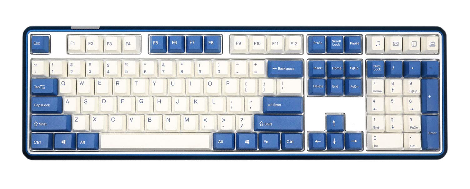 Amazon.com: Varmilo Sword 2-108 Pacific Blue White LED Dye Sub PBT