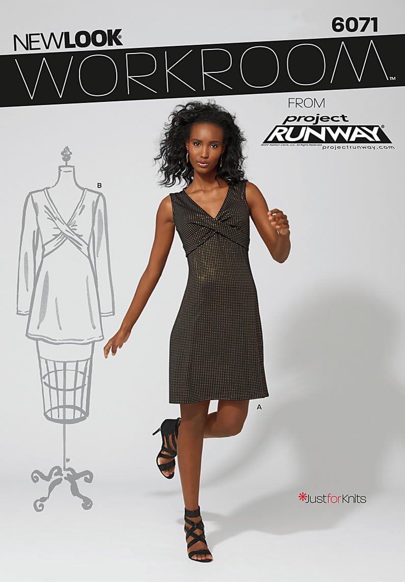 New Look Sewing Pattern 6071 Misses Dress or Top, Size-A