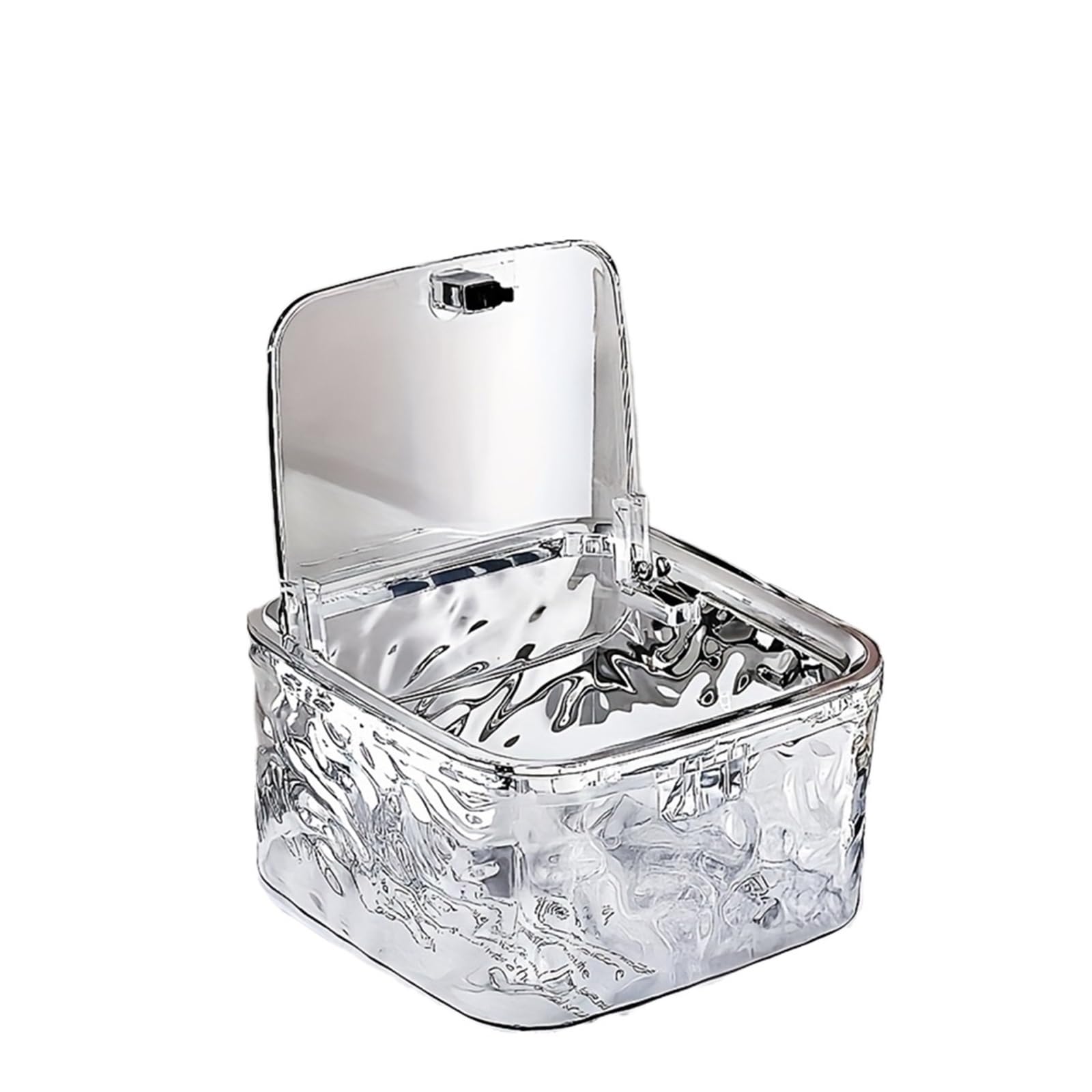 BAYNOPURIN Hair Tie Organizer Box Clear Acrylic Hair Accessories Organizer Storage Box For Headbands Bows Suitable For Bathroom Use(1pcs clear)