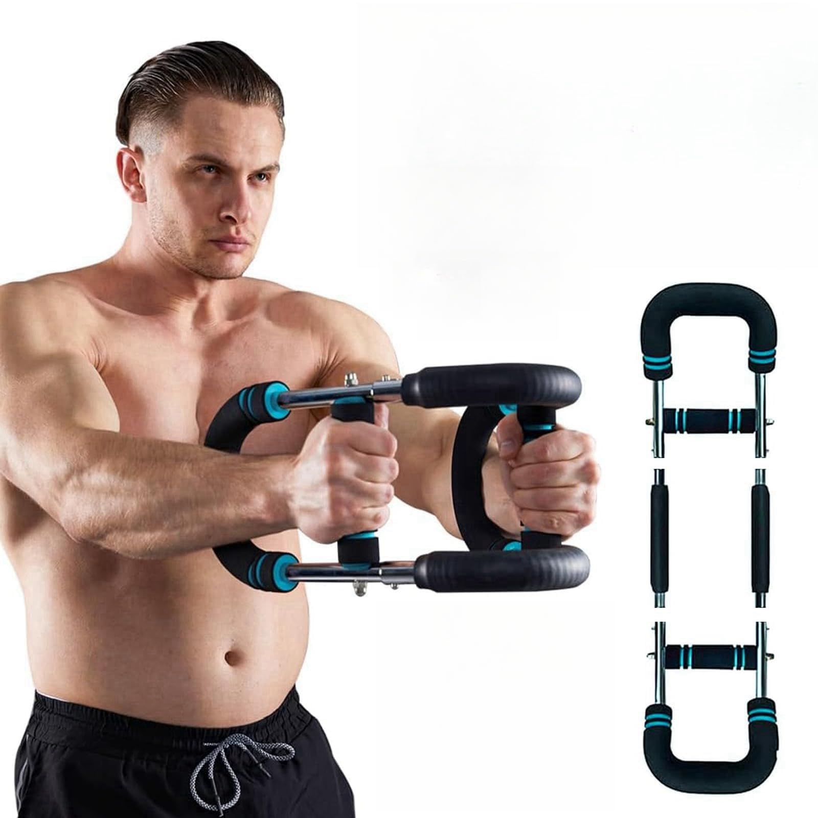 Regulowany przyrząd do treningu przedramion, sprzęt fitness do domu, bicepsów, klatki piersiowej, treningu siłowego, nadgarstka, przenośny, domowy sprzęt fitness