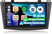 CAMECHO Android 13 Autórádió Mazda 3 2009-2013 Navigáció CarPlay 9" Képernyő Bluetooth 1