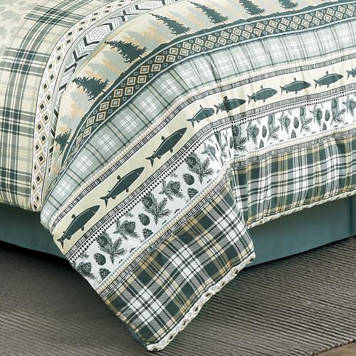 Ropa de cama de microfibra de ciervos para noches acogedoras en una cabaña de montaña Cal King 4