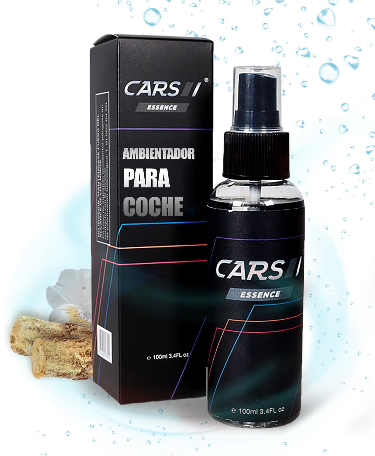 Ambientador para Coche 100ml | Perfume para Vehículos | Tu Coche con Olor Fresco y Duradero | Neutraliza y Elimina los olores