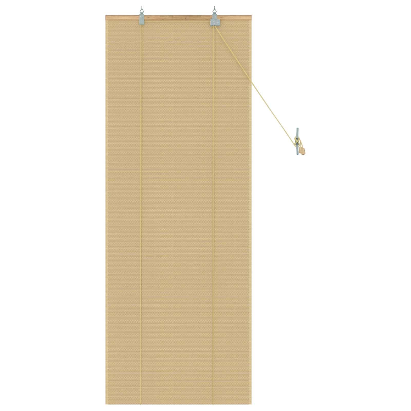 Rollo, Bambus, 70 x 160 cm | Natürliches Material, Licht verstellbar, Installation innen oder außen, Kindersicherung