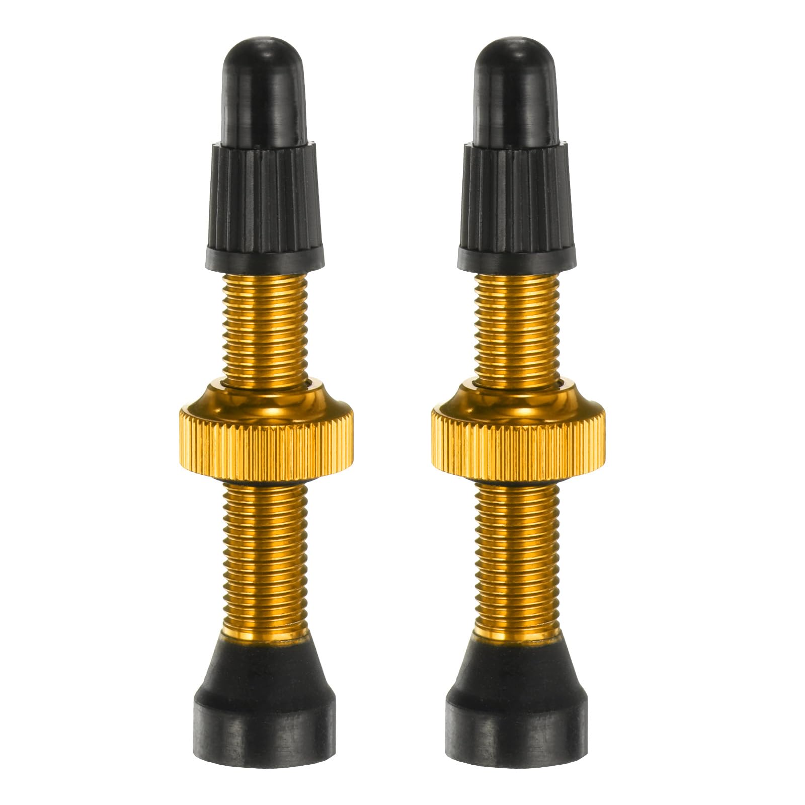 HARFINGTON 2pcs Tubeless Valve Stems 34mm Aluminum Alloy Tubeless Valve Super Light No Leak Durable Valve Stem Caps Multiple Color & Size Fit Most