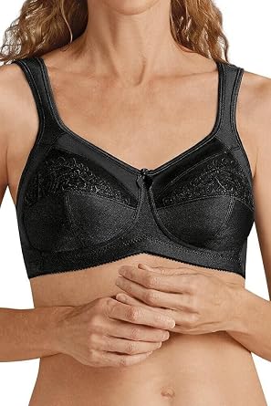 Amoena Womens Plus-Size Isadora Full Figure Wirefree Pocketed Bra