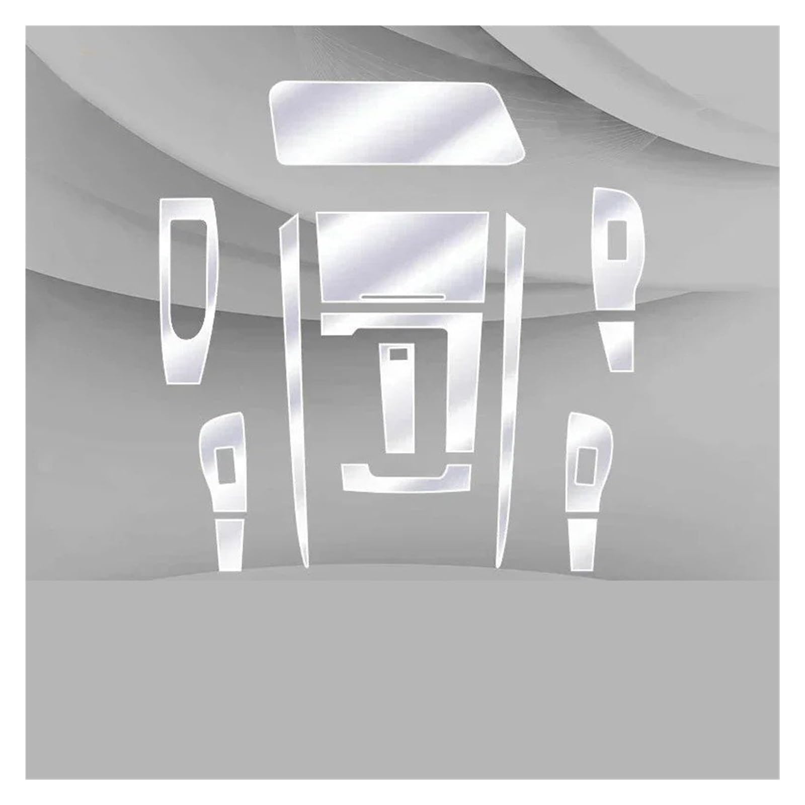 Navigation Schutzfolie Für Mazda Für CX-30 2020-2026 Auto Innen Schutz Film TPU Transparent Selbst-klebe Farbe Konsole Aufkleber PPF(Style C For LHD,Matte)