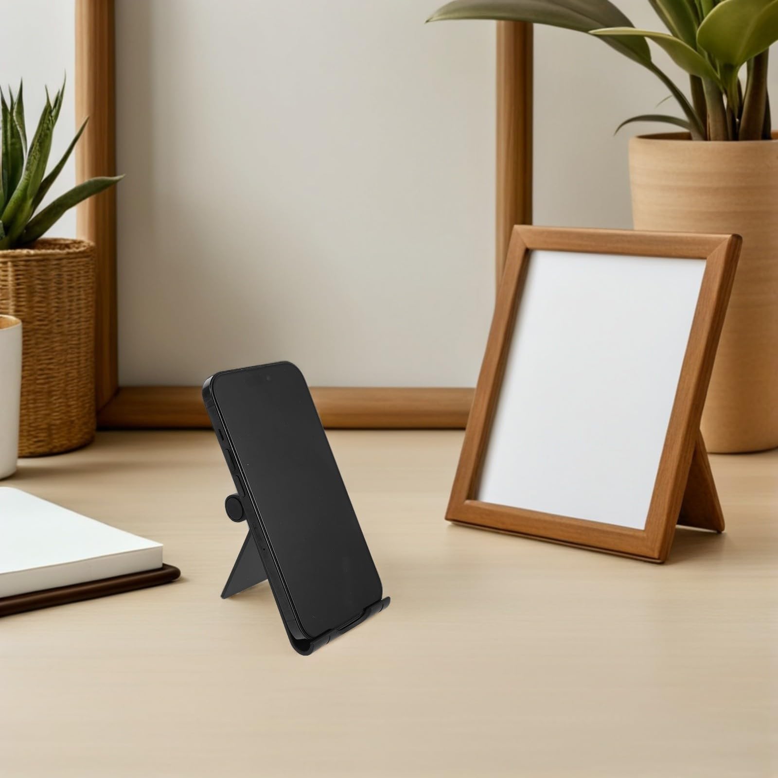 HEMOTON 40 Piezas Soporte para Teléfono Móvil y Tabletas Portátil de PP Antideslizante para Escritorios y Encimeras, Soporte Ajustable y Práctico para Smartphones