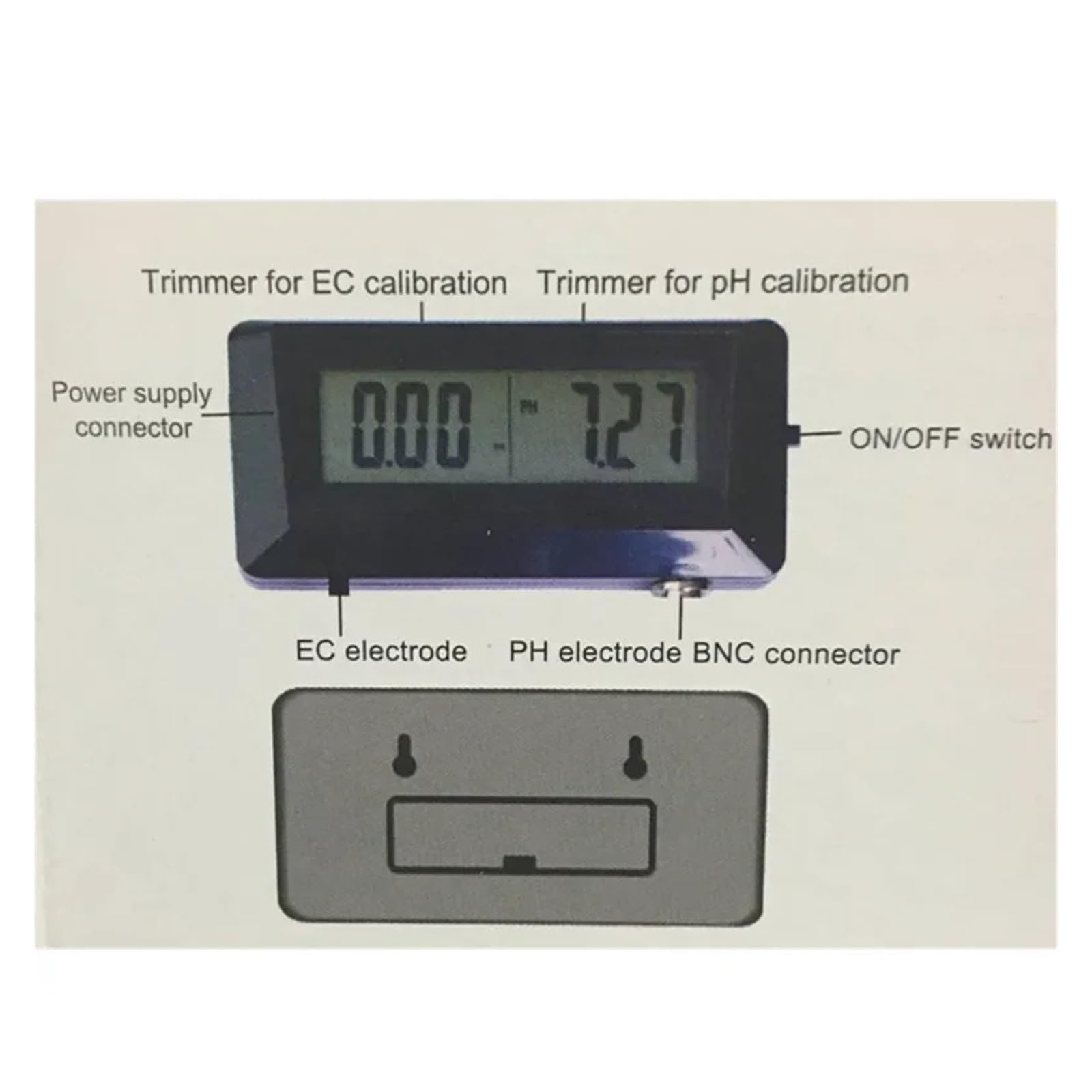 Monitor PH EC 2 w 1 PH-0253 Miernik kwasowości i przewodności online Tester twardości