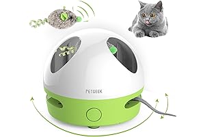 PETGEEK Interactive Cat Toy - Peek-a-Boo Hide Mouse