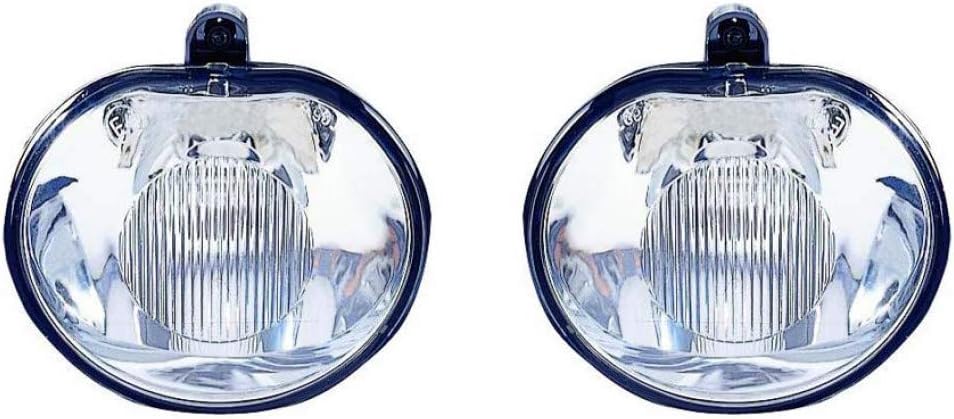 KarParts360 For Dodge Durango Fog Light Assembly 2004 2005 2006 Driver and Passenger Side Pair DOT Certified For CH2592127