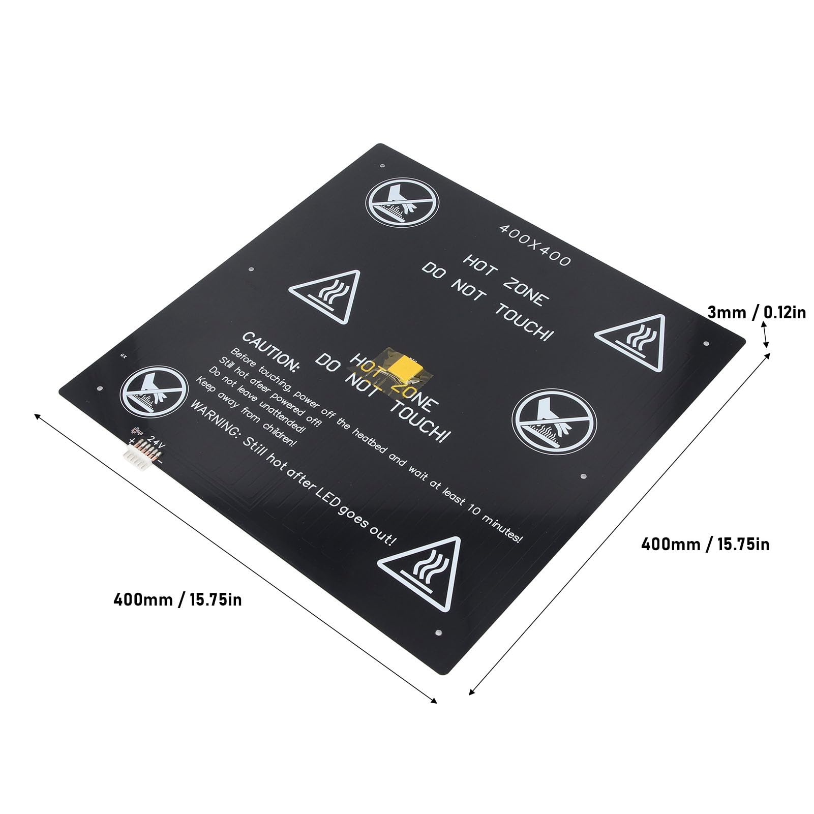 400x400mm 3D-Drucker-Heizbett-Kit 3D-Drucker-Heizbett-Kit 24V 280W 2Ω Aluminiumlegierung 400x400mm Hochtemperatur-Aluminiumlegierung-Heizbett-Kit 3D-Drucker
