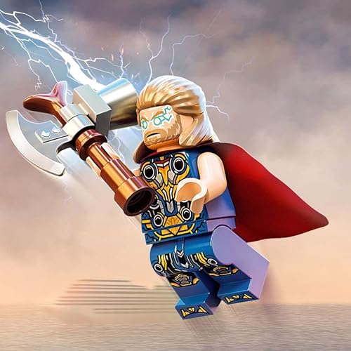 Marvel Attacco a Nuova Asgard, Giochi per Bambini dai 7 Anni, Set con Supereroi, Thor e il Martello Stormbreaker, Giocattolo da Costruire 76207 - Lego - Immagine 1