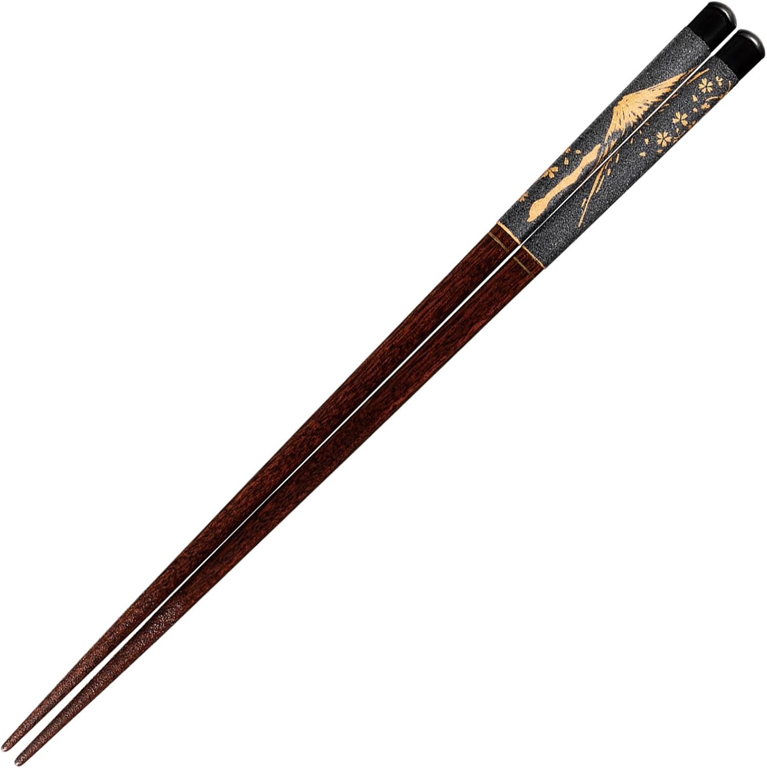 Sunlife H-06399 Ceramic Painting Scroll Chopsticks Dishwasher-Safe for Adults, Short, 8.3 inches (21 cm), Hemp, Red, Made in Japan