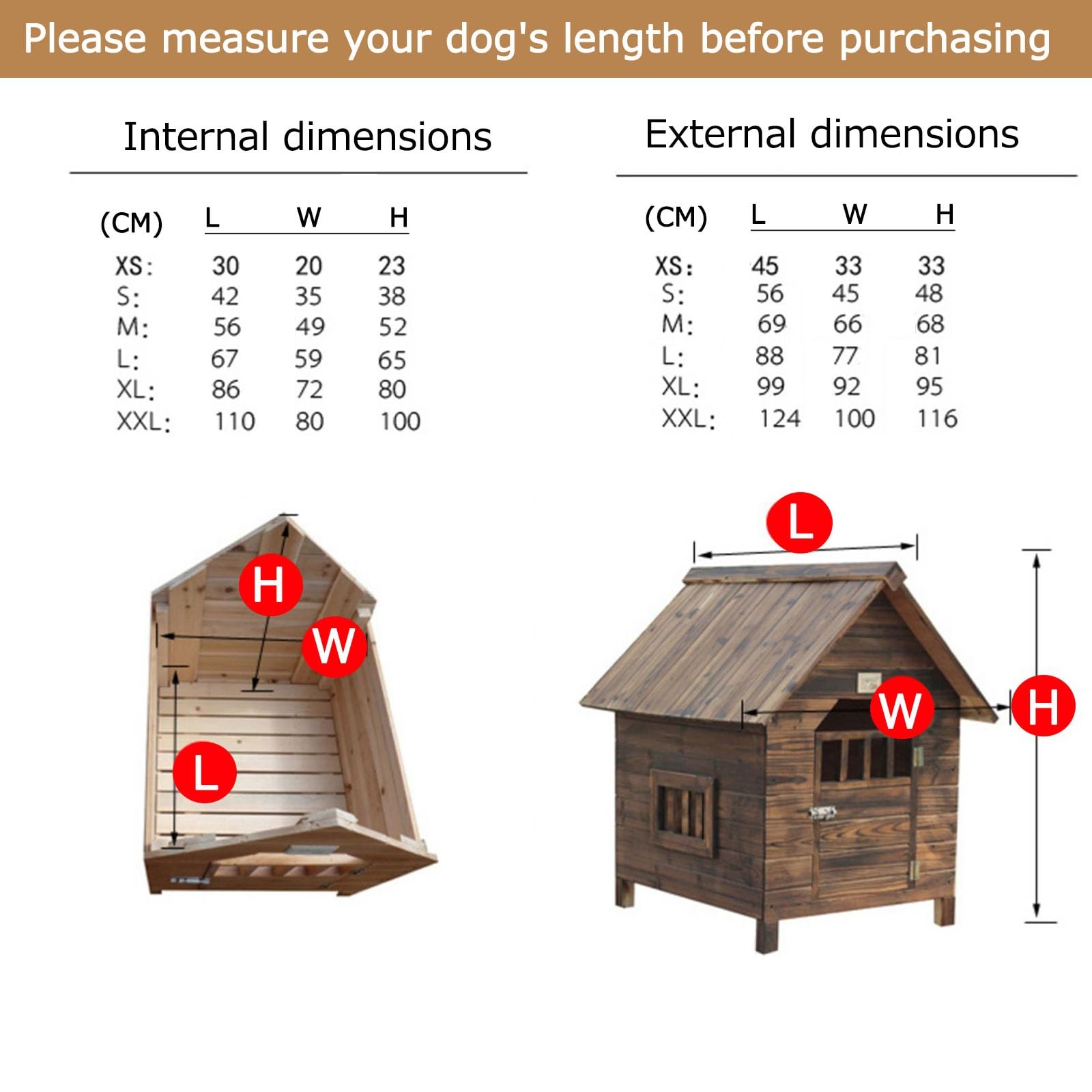 Cuccia per cani in legno con portico coperto e tetto incernierato, resistente alle intemperie per un comodo riparo