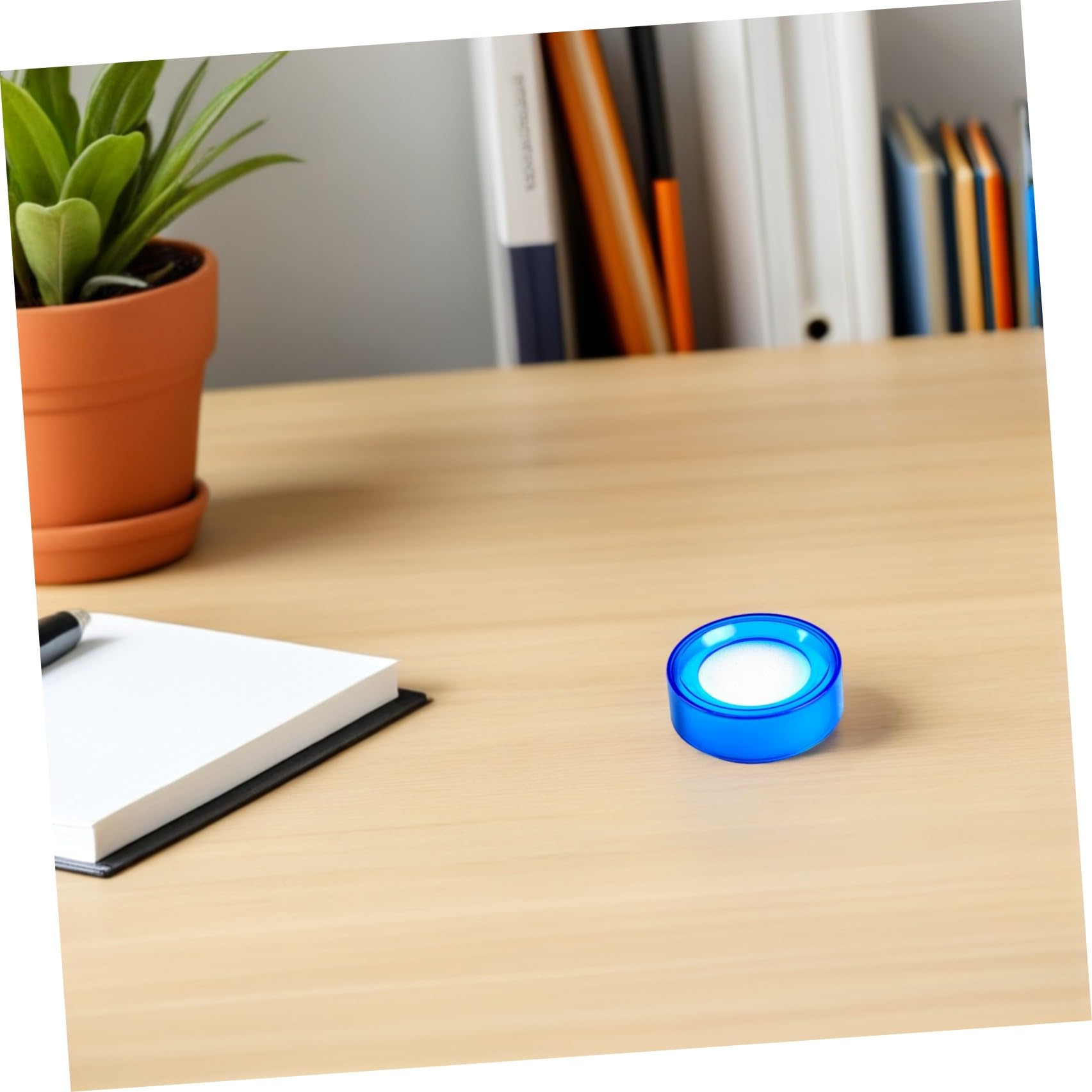 Umidificatore per Dito Spugna Rotonda in Plastica 6 Pezzi per Bagnare Rapidamente la Punta delle Dita