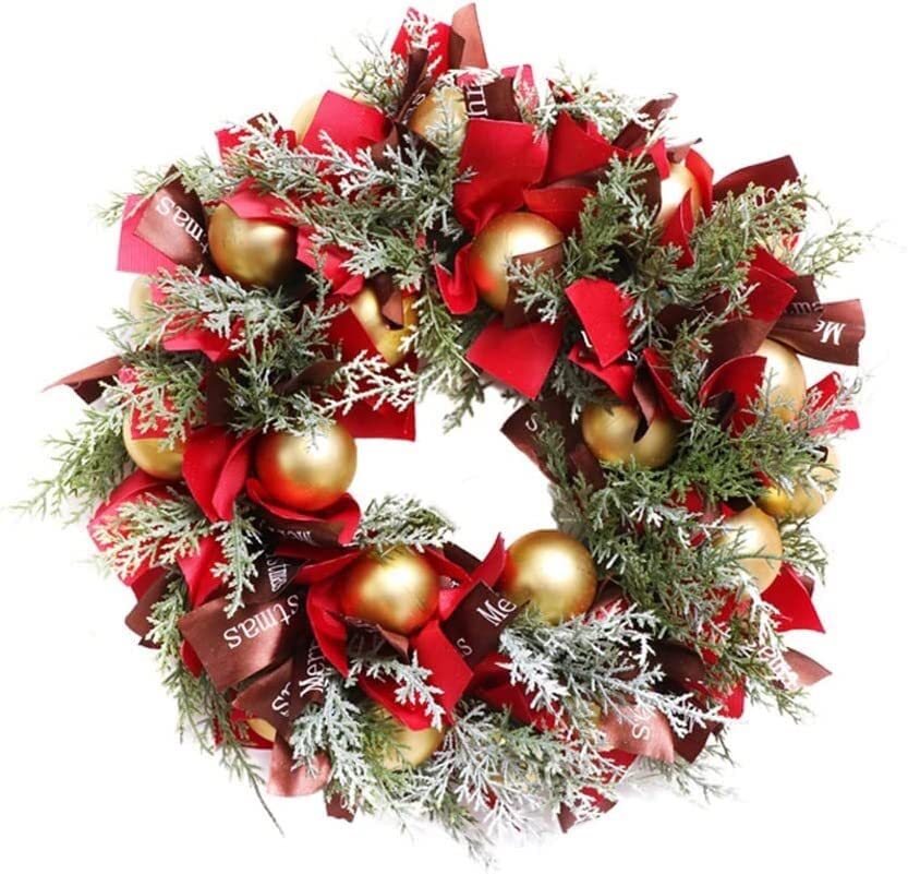 Couronne de Noël en rotin 48 cm pour sublimer votre porte