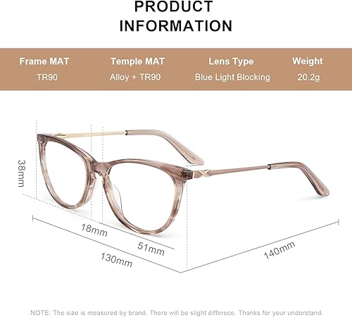 Miniatura 4 de Gafas de lectura de ojo de gato para mujer, lectores de bloqueo de luz azul, montura de acetato y bisagra de resorte