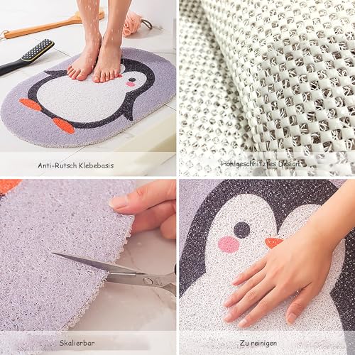 Tapis de douche antidérapant en PVC doux pour retrouver confort et sérénité