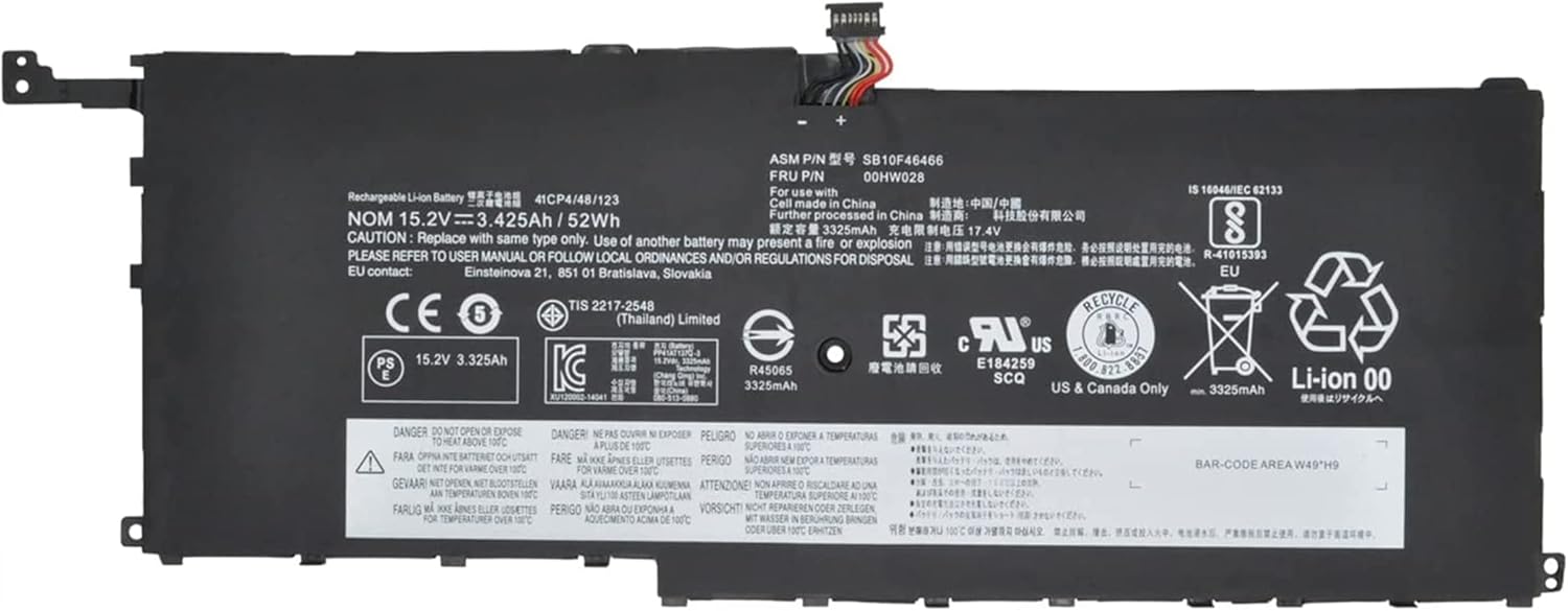 Batteria Originale 00HW028 Batteria Originale Lenovo 00HW028 / 00HW029 Per ThinkPad X1 Carbon 4a Gen E Yoga - 52Wh, 15.2V, Garanzia 1 Anno Lenovo Tastiera - Foto 7