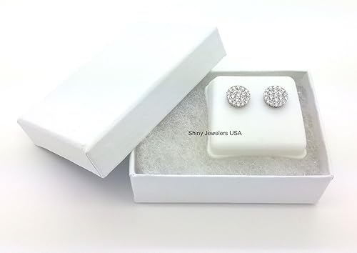 Miniatura 8 de Pendientes para hombre de plata helada, oro rosa, negro u dorado dorado