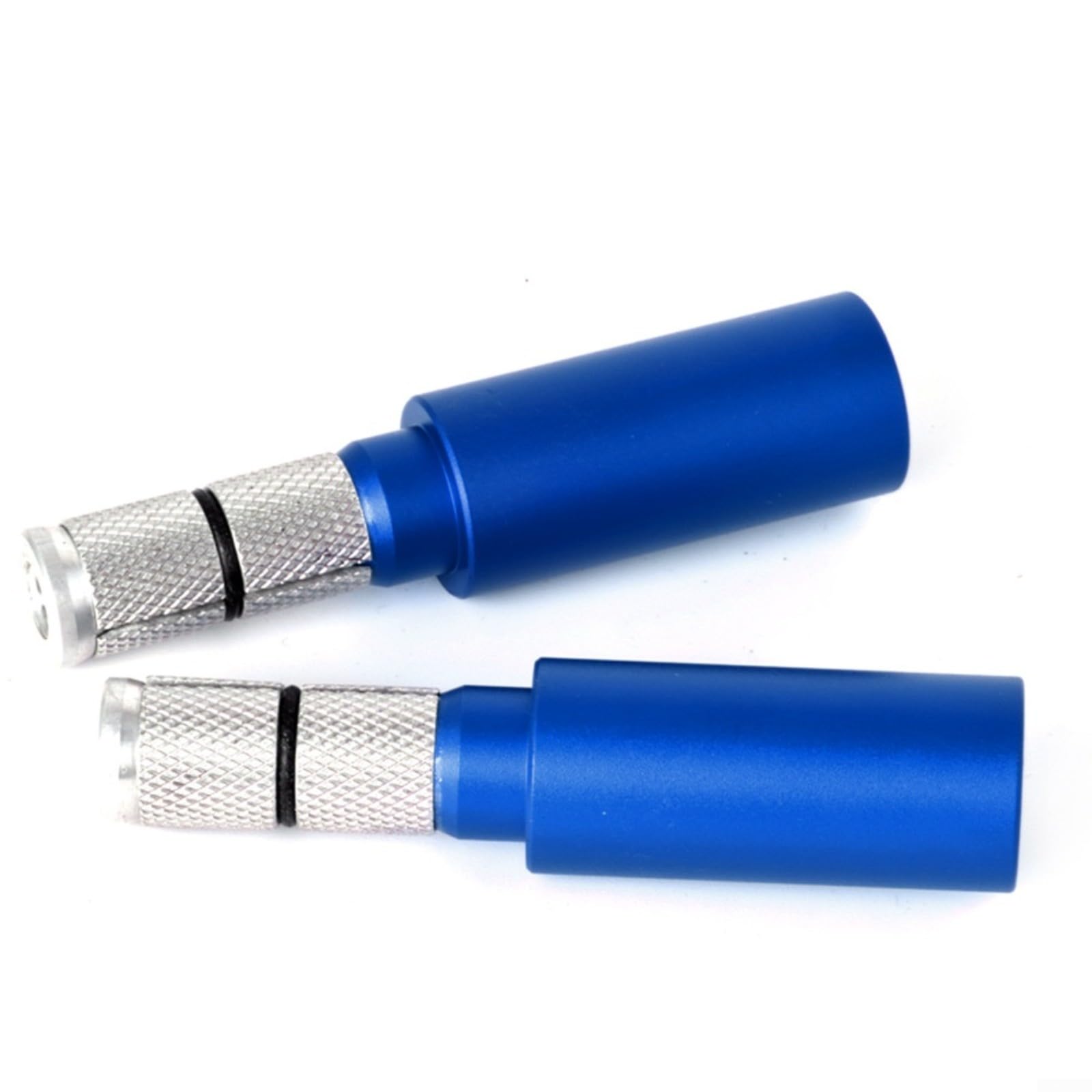 Glewi Aluminium Alloy Bicycle Handlebar Extender Riser Adapter 100mm Length for 15-20mm ID Fork Stem Mountain Bike Upgrade Black 2 Pack(blue)