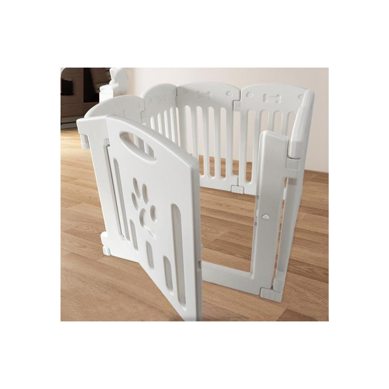 Recinto Recinzione Per Cani Recinzione Per Animali Domestici Recintoper Animali Con Cancello Recinto Per Cani Pieghevole Recinzione Per Cuccioli Recinto Per Cani Da Interno(76*65cm/30*25.6in)