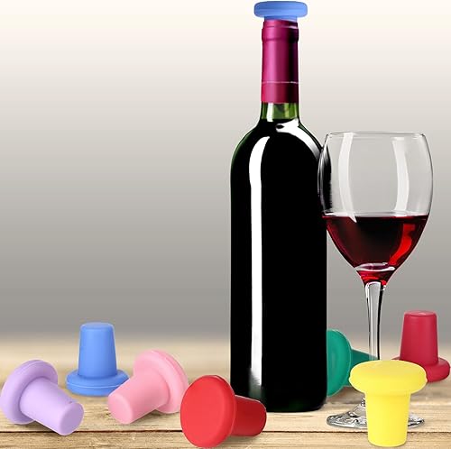 Miniatura 5 de 8 tapones de silicona para vino reutilizables, tapones para botellas de cerveza, tapones para sellar botellas de cerveza, champán, almacenamiento de