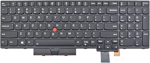 Miniatura 2 de Teclado de repuesto compatible con Lenovo IBM ThinkPad T570 T575 T580 P51S P52S 01ER582 01ER541 SN20M07934 01HX219 01HX259 SN20P41561 con